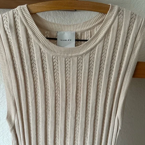 Varley Florian Maxi Dress Size Small in Cream - Picture 4 of 5